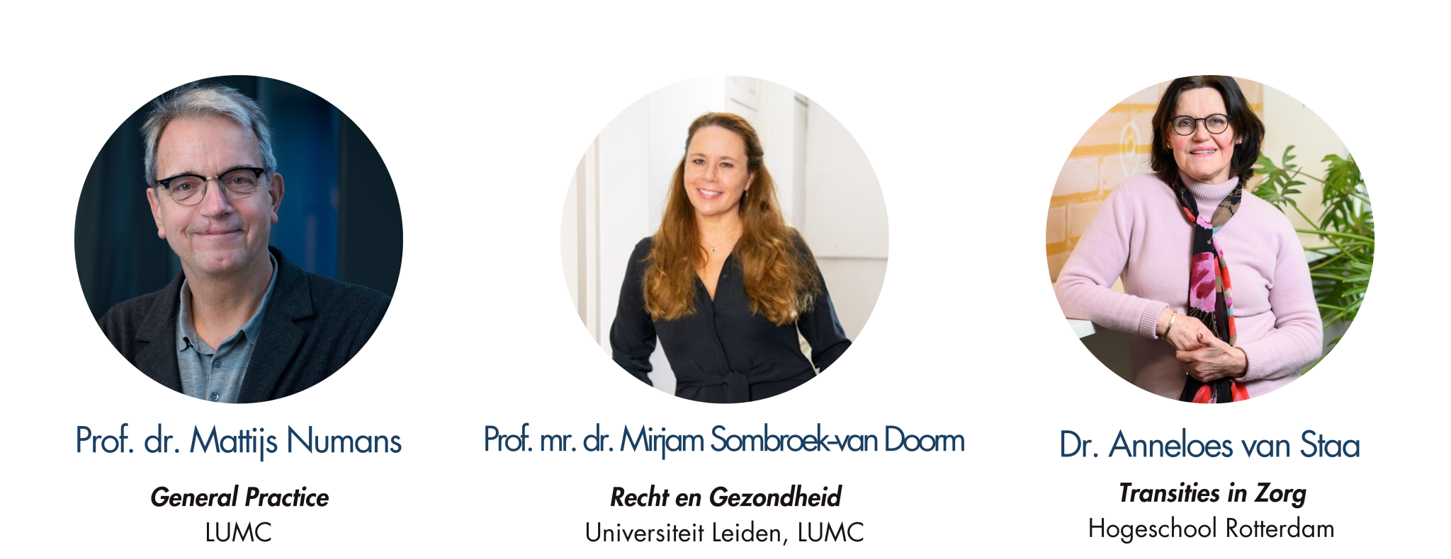 Prof.dr. Mattijs Numans, Prof.mr.dr. Mirjam Sombroek - van Doorm, Dr. Anneloes van Staa