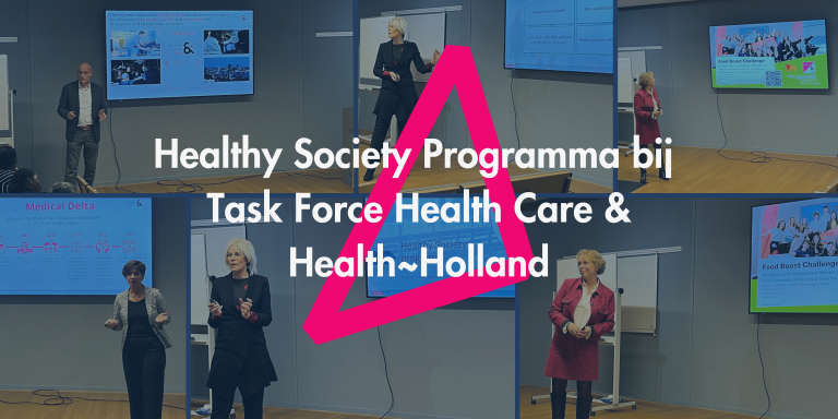Internationale afgevaardigden verkennen Healthy Society-programma tijdens bijeenkomst TaskForce Health Care en Health~Holland