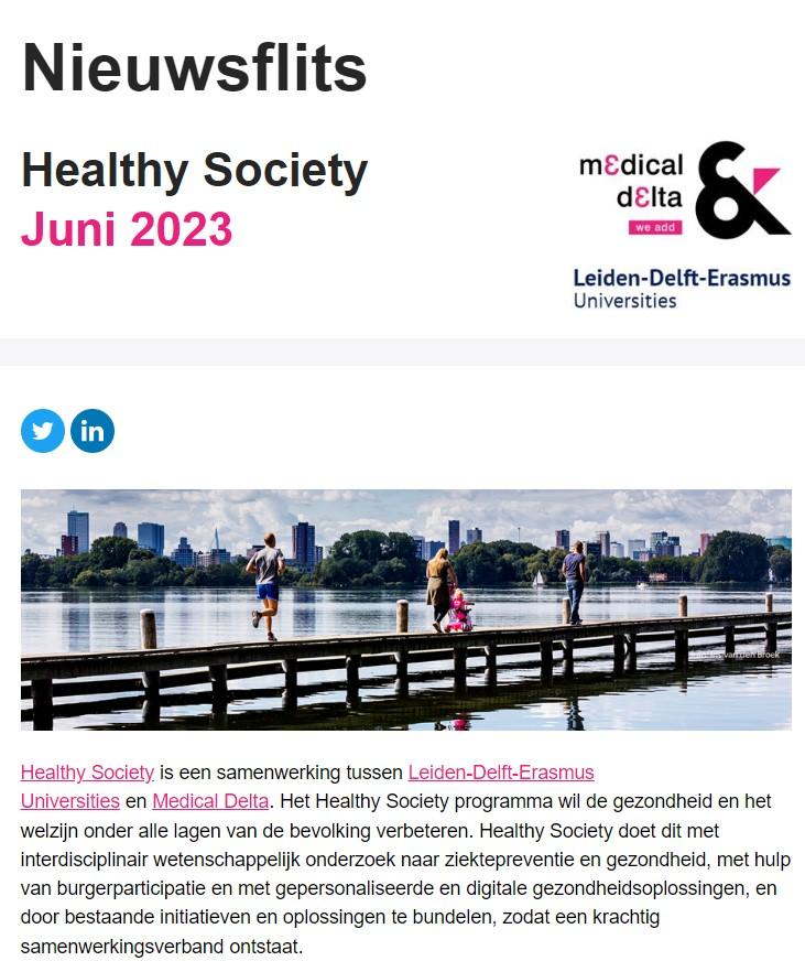 Healthy Society Nieuwsbrief