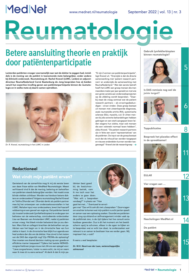 MedNet Reumatologie krant